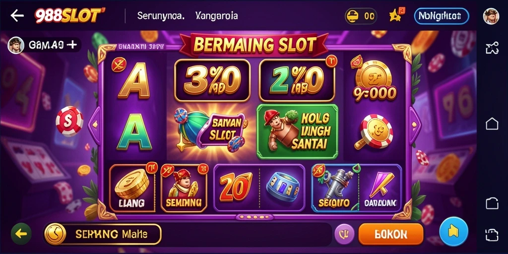 Tampilan gameplay menarik dari 988SLOT saat dimainkan.