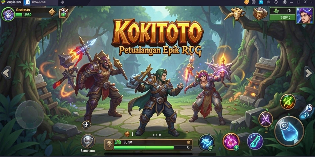 Gameplay seru dan mendebarkan KOKITOTO di dunia RPG.