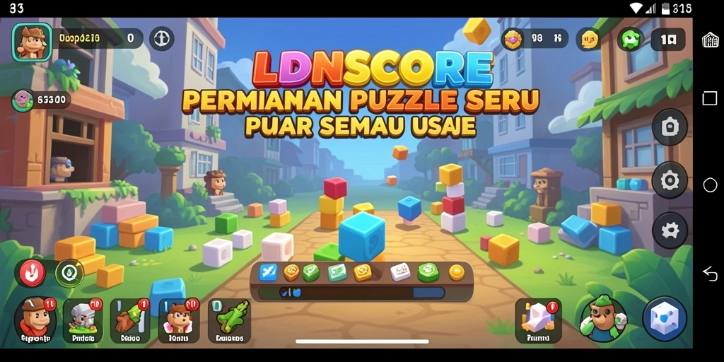 Screenshot LDNSCORE menampilkan gameplay menarik dan tantangan puzzle.