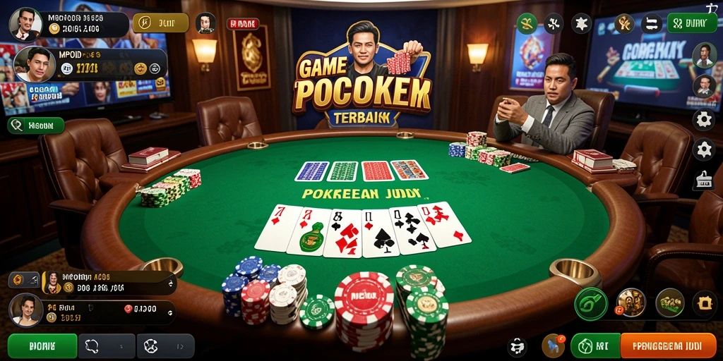 Screenshot utama MPOID menampilkan gameplay seru dari permainan Poker.