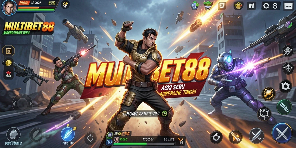 Screenshot gameplay MULTIBET88 menampilkan aksi mendebarkan dalam pertempuran.