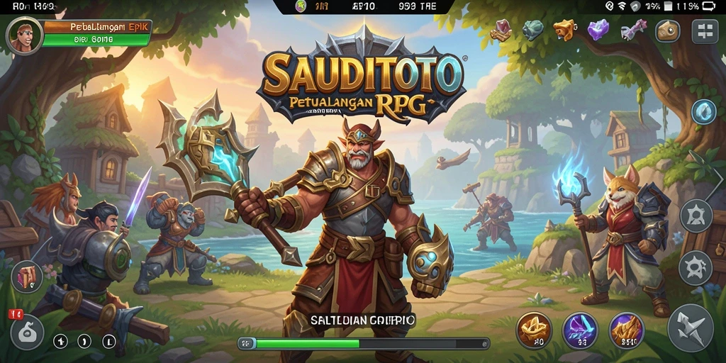 Tampilan gameplay menakjubkan dari SAUDITOTO di dunia RPG.